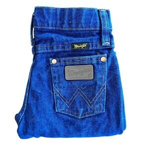 Wrangler Boys 7 REG Dark Wash Denim Jeans Classic Cowboy Cut